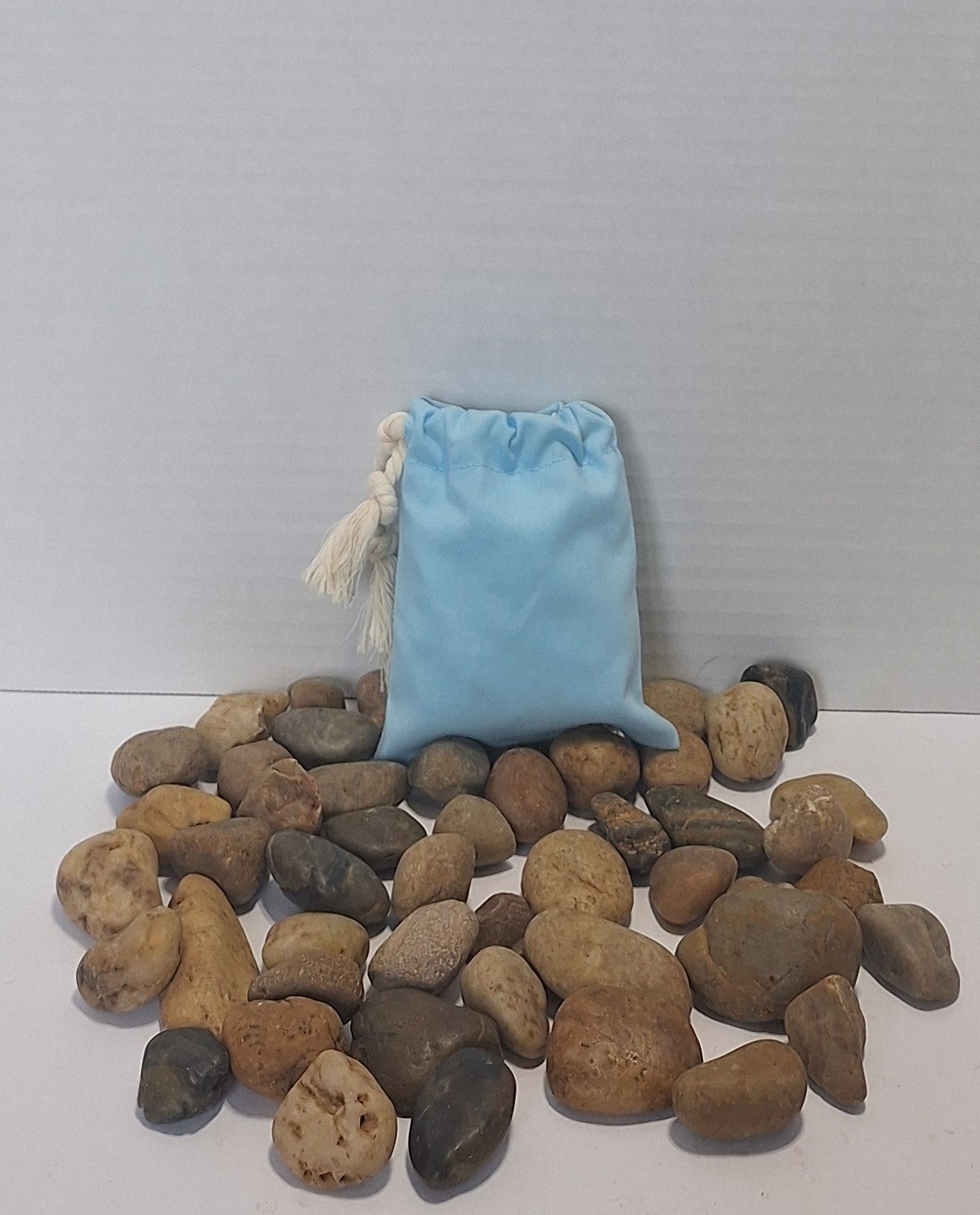 Reusable 4"x 6" Carolina Blue Cotton Sachet Bag – Tea, Dried Flowers & Gift Wrap