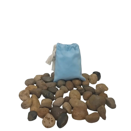 Reusable 4"x 6" Carolina Blue Cotton Sachet Bag – Tea, Dried Flowers & Gift Wrap