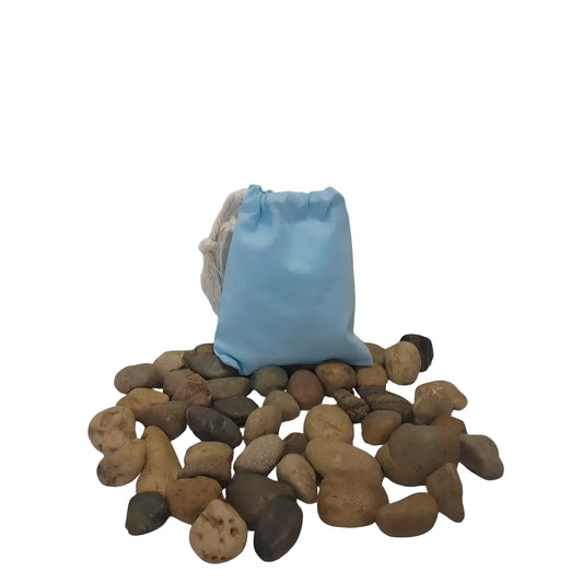Reusable 5"x 7" Carolina Blue Cotton Sachet Bag – Tea, Dried Flowers & Gift Wrap