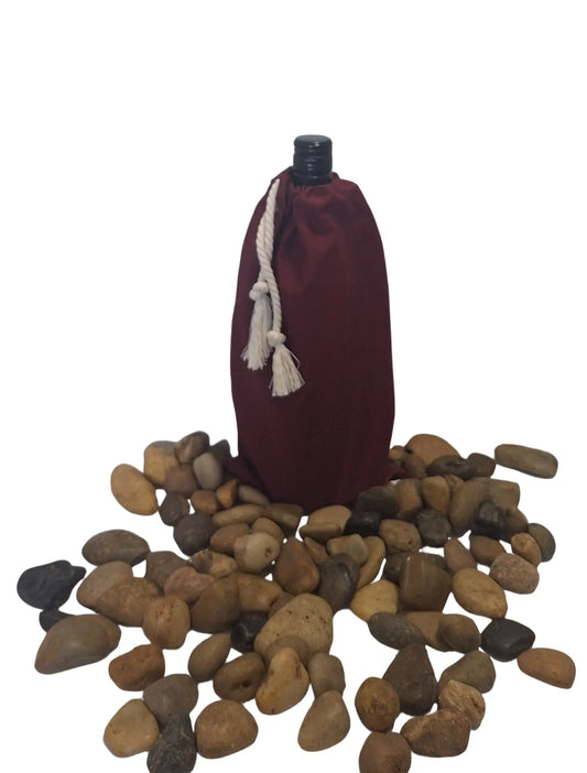 Reusable Red Wine Cotton Fabric Bottle Gift Bag – Eco-Friendly Wrapping